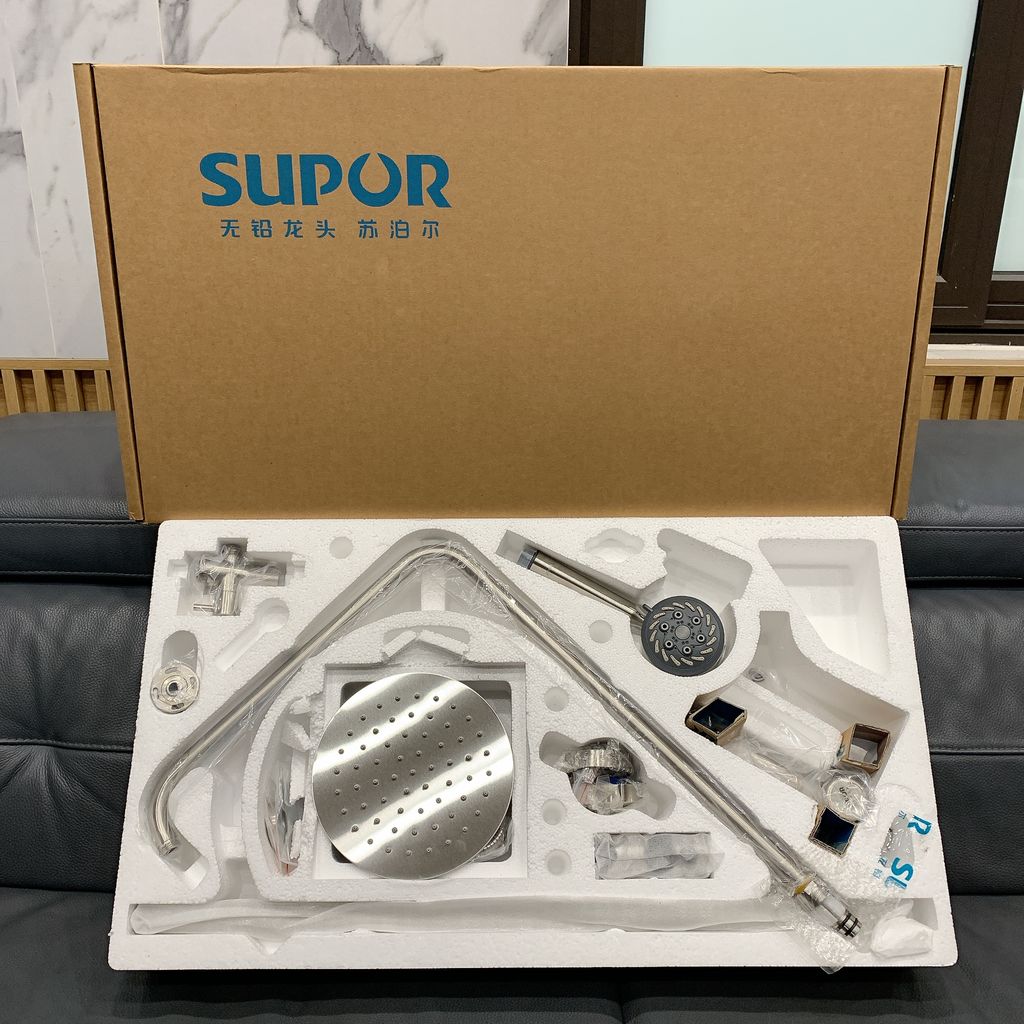 Bộ vòi sen cây tắm nóng lạnh SUPOR 217143-03-LS 3 Bộ vòi sen cây tắm nóng lạnh SUPOR 217143-03-LS