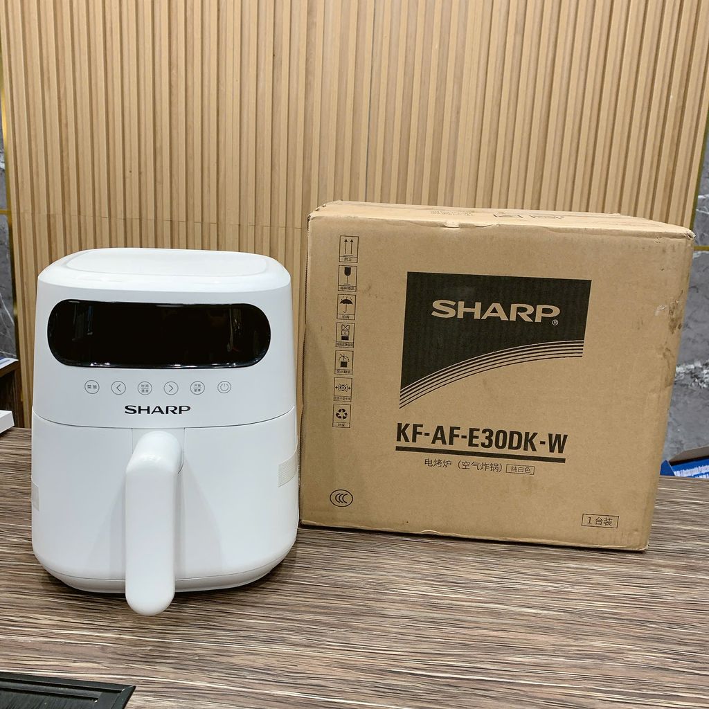 NỒI CHIÊN KHÔNG DẦU SHARP KF-AF-E30DK-W 3 NỒI CHIÊN KHÔNG DẦU SHARP KF-AF-E30DK-W