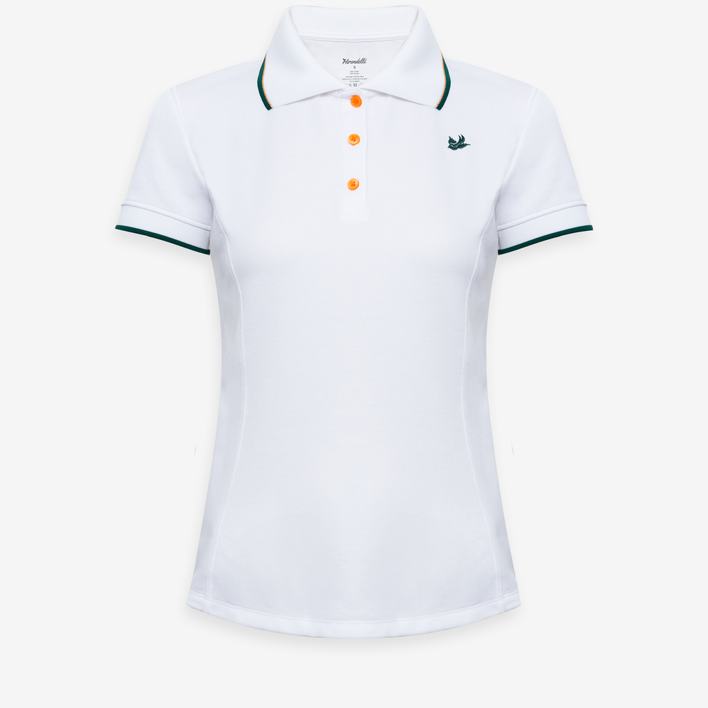 Áo Polo Golf Nữ Hirondelle Koko ( màu trắng ) 3 Áo Polo Golf Nữ Hirondelle Koko ( màu trắng )