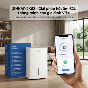 Máy hút ẩm JINKAR JK62 - 62L -có app điều khiển