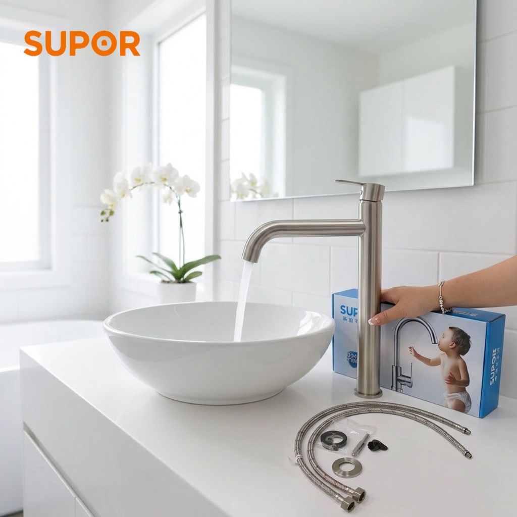 Vòi chậu rửa mặt lavabo SUPOR 233724-02-LS 2 Vòi chậu rửa mặt lavabo SUPOR 233724-02-LS