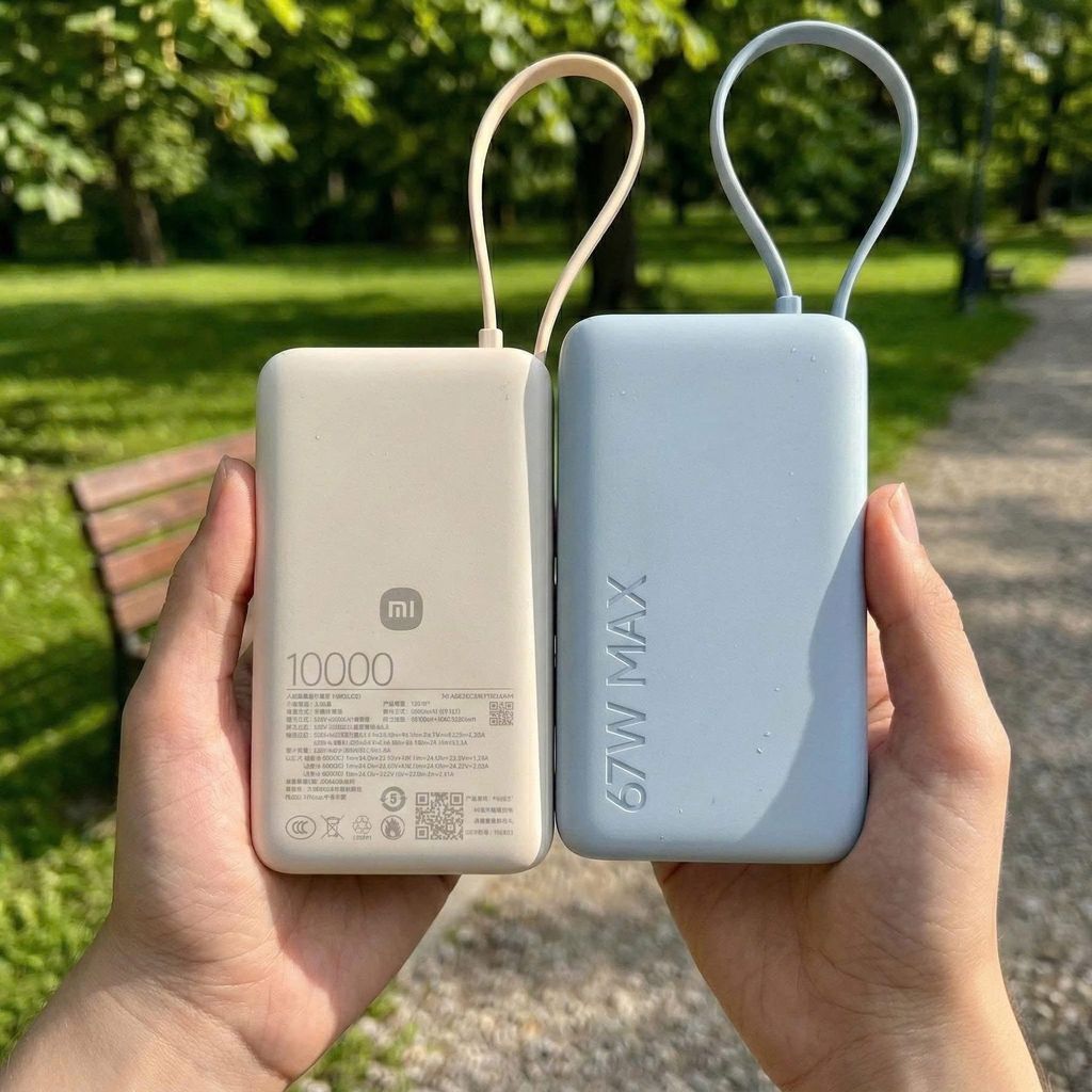 Pin dự phòng Xiaomi 10.000mAh sạc nhanh 67W - PB1067 (liền cáp Type-C) ko hộp, có CCC đi đc máy bay 2 Pin dự phòng Xiaomi 10.000mAh sạc nhanh 67W - PB1067 (liền cáp Type-C) ko hộp, có CCC đi đc máy bay