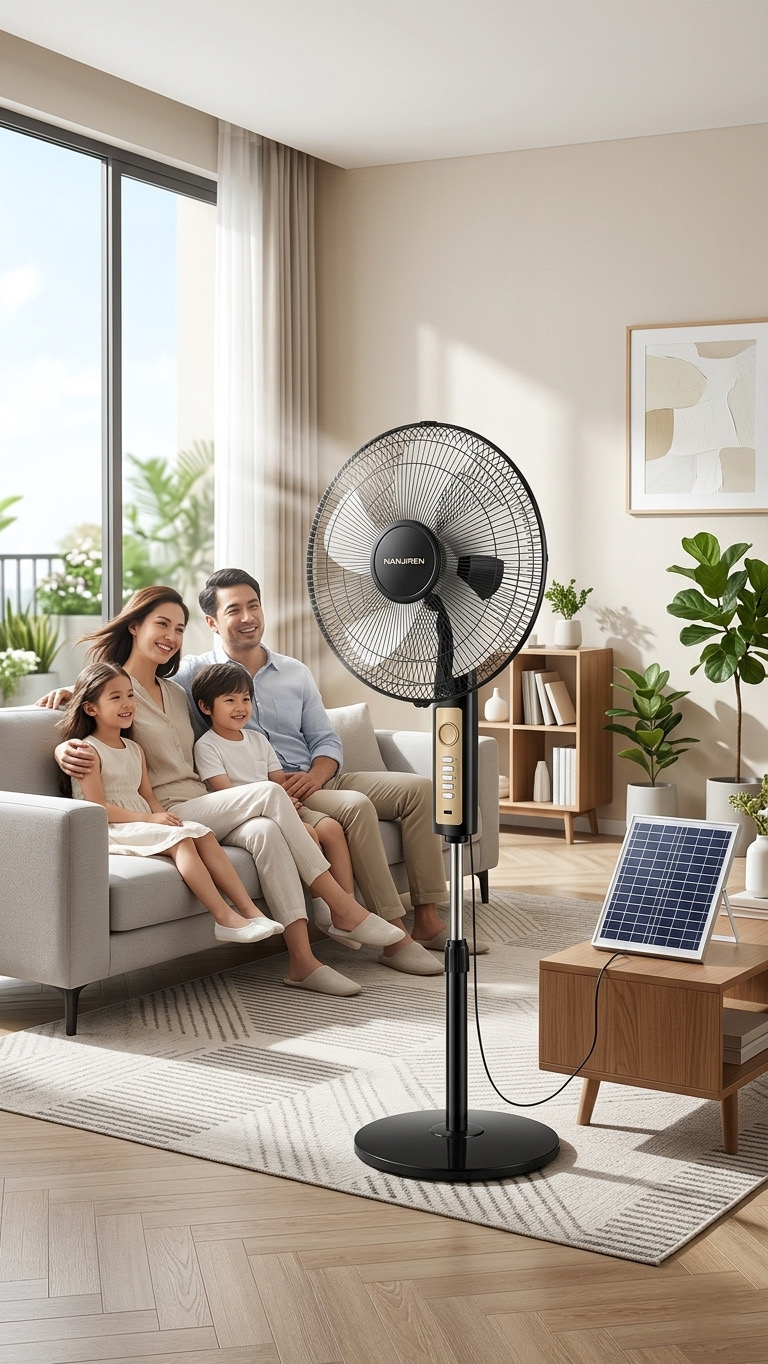 Quạt cây tích điện,năng lượng mặt trời Nanjiren, kèm Panel NLTM, cắm điện 220v - Hộp Xấu 3 Quạt cây tích điện,năng lượng mặt trời Nanjiren, kèm Panel NLTM, cắm điện 220v - Hộp Xấu