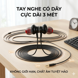 Tai nghe cho PC ( máy tính ) Dài 3 mét