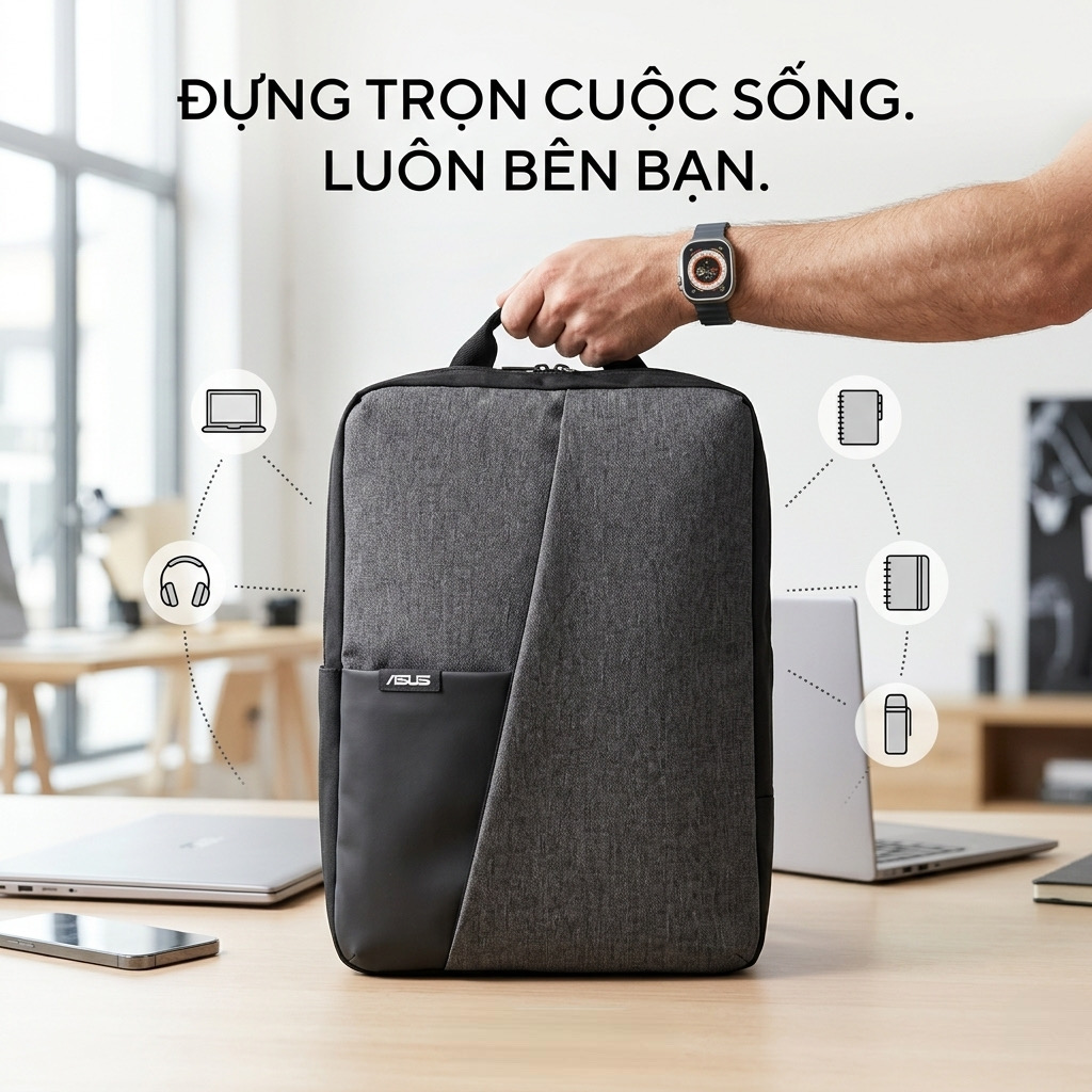 Balo Laptop hãng ASUS AP4600 Backpack 90XB08L0-BBP020 2 Balo Laptop hãng ASUS AP4600 Backpack 90XB08L0-BBP020