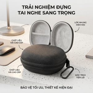 Túi đựng phụ kiện, sạc cáp tai nghe, chống nước, chống sốc