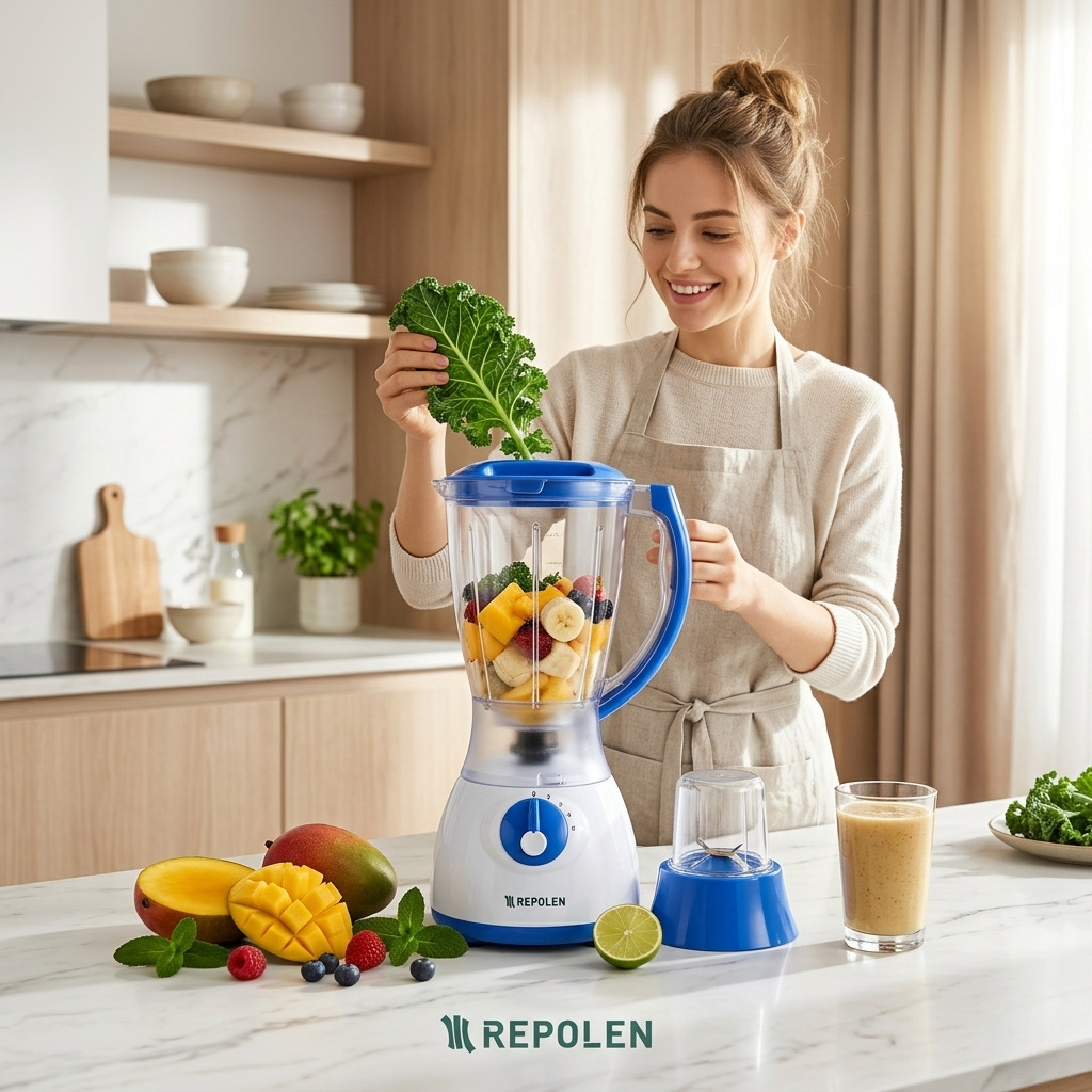 Máy xay sinh tố REPOLEN MD-Y44 công suất max 2000w , dung tích 1.5L , cối nhựa trong 2 Máy xay sinh tố REPOLEN MD-Y44 công suất max 2000w , dung tích 1.5L , cối nhựa trong