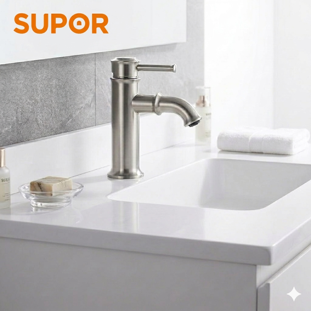 Vòi chậu rửa mặt lavabo SUPOR 251704-01-LS 1 Vòi chậu rửa mặt lavabo SUPOR 251704-01-LS