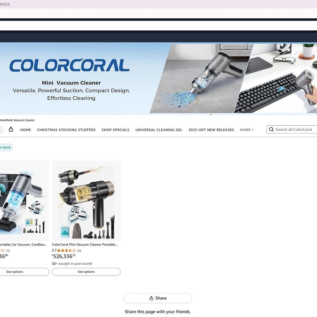 Máy hút bụi cầm tay 4 trong 1 COLORCORAL - VCM008 ( hàng Amazon Mỹ ) Hút, Thổi, Bơm, Hút Chân Không 4 Máy hút bụi cầm tay 4 trong 1 COLORCORAL - VCM008 ( hàng Amazon Mỹ ) Hút, Thổi, Bơm, Hút Chân Không