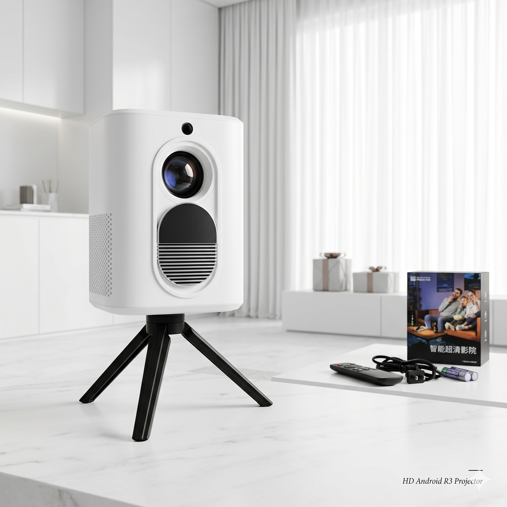 Máy chiếu HD Android R3 , kèm chân dựng , Remote , có Youtube, Fpt Play ( ko có cổng HDMI) 1 Máy chiếu HD Android R3 , kèm chân dựng , Remote , có Youtube, Fpt Play ( ko có cổng HDMI)