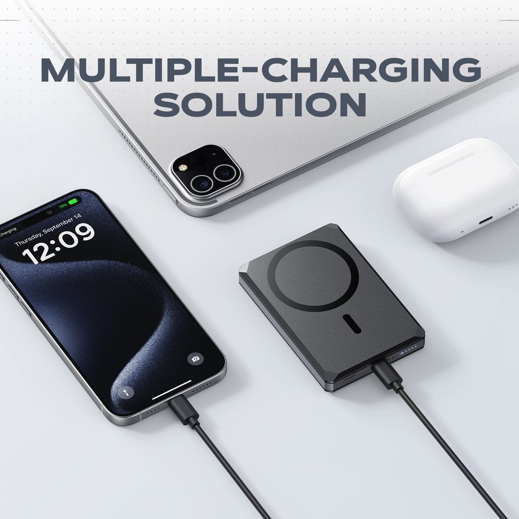 Pin dự phòng 5000mAh VEGER X5 (VG-W0582), có định vị Apple find my, sạc nhanh 20w & Magsafe 5 Pin dự phòng 5000mAh VEGER X5 (VG-W0582), có định vị Apple find my, sạc nhanh 20w & Magsafe