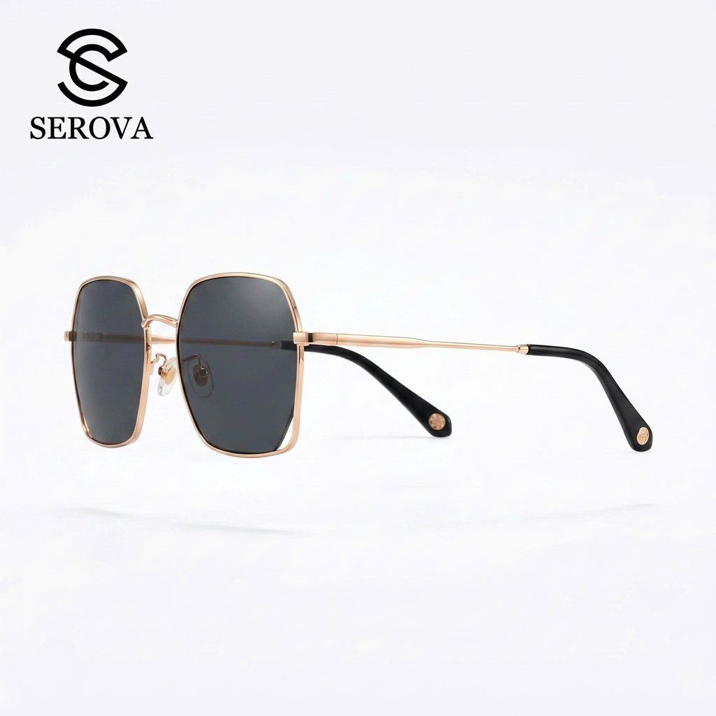 Kính râm SEROVA SS9059 - C7, gọng mạ vàng 2 Kính râm SEROVA SS9059 - C7, gọng mạ vàng