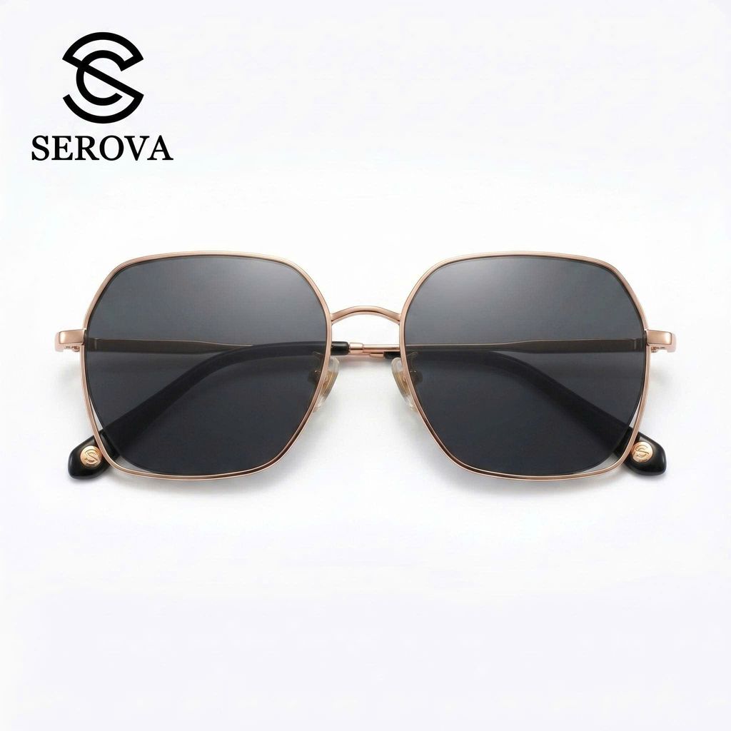 Kính râm SEROVA SS9059 - C7, gọng mạ vàng 1 Kính râm SEROVA SS9059 - C7, gọng mạ vàng