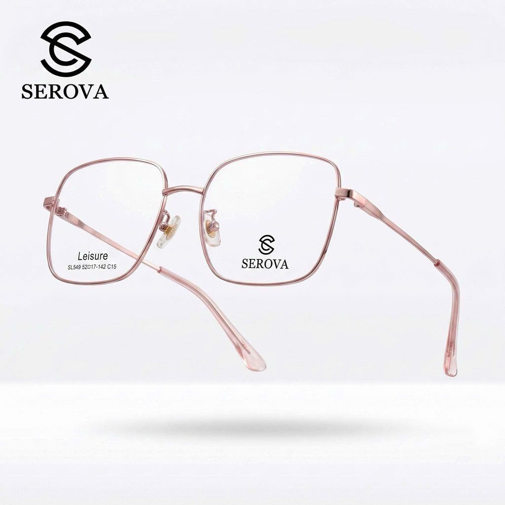 Kính mắt cao cấp hãng SEROVA SL549 - C15, gọng kính cận 3 Kính mắt cao cấp hãng SEROVA SL549 - C15, gọng kính cận