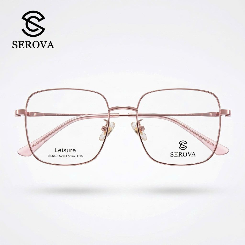 Kính mắt cao cấp hãng SEROVA SL549 - C15, gọng kính cận 1 Kính mắt cao cấp hãng SEROVA SL549 - C15, gọng kính cận