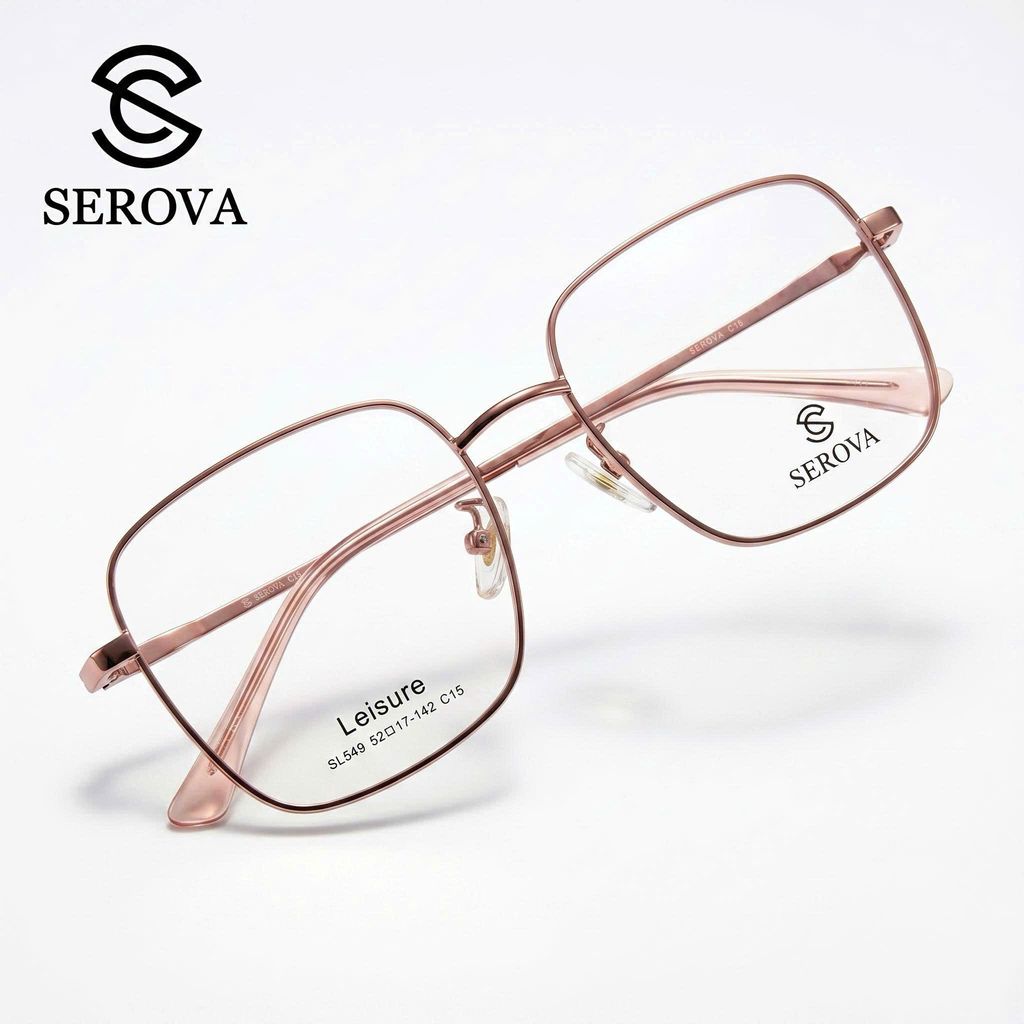 Kính mắt cao cấp hãng SEROVA SL549 - C15, gọng kính cận 2 Kính mắt cao cấp hãng SEROVA SL549 - C15, gọng kính cận