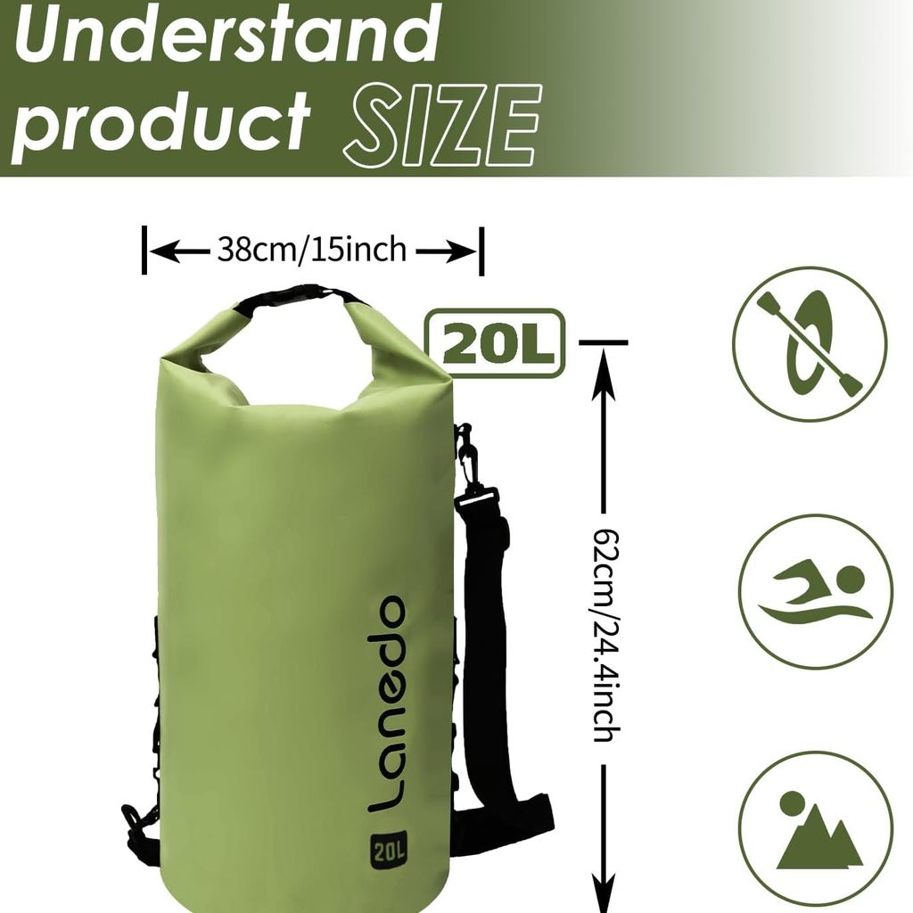 Balo dã ngoại giữ nhiệt hãng Lanedo GAELEN (Amazon Mỹ), siêu chống nước, cắm trại, câu cá, đi biển 2 Balo dã ngoại giữ nhiệt hãng Lanedo GAELEN (Amazon Mỹ), siêu chống nước, cắm trại, câu cá, đi biển
