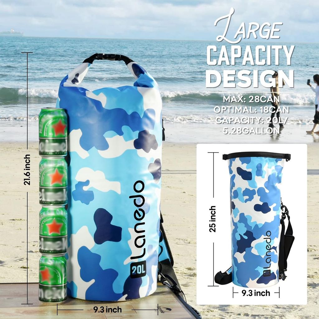 Balo dã ngoại giữ nhiệt hãng Lanedo GAELEN (Amazon Mỹ), siêu chống nước, cắm trại, câu cá, đi biển 5 Balo dã ngoại giữ nhiệt hãng Lanedo GAELEN (Amazon Mỹ), siêu chống nước, cắm trại, câu cá, đi biển