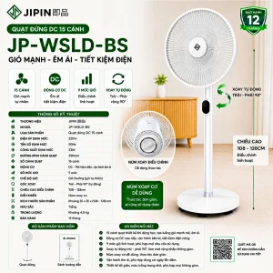 Quạt cây 15 cánh kép Xiaomi Jipin JP-WSLD-BS 30, động cơ BLDC