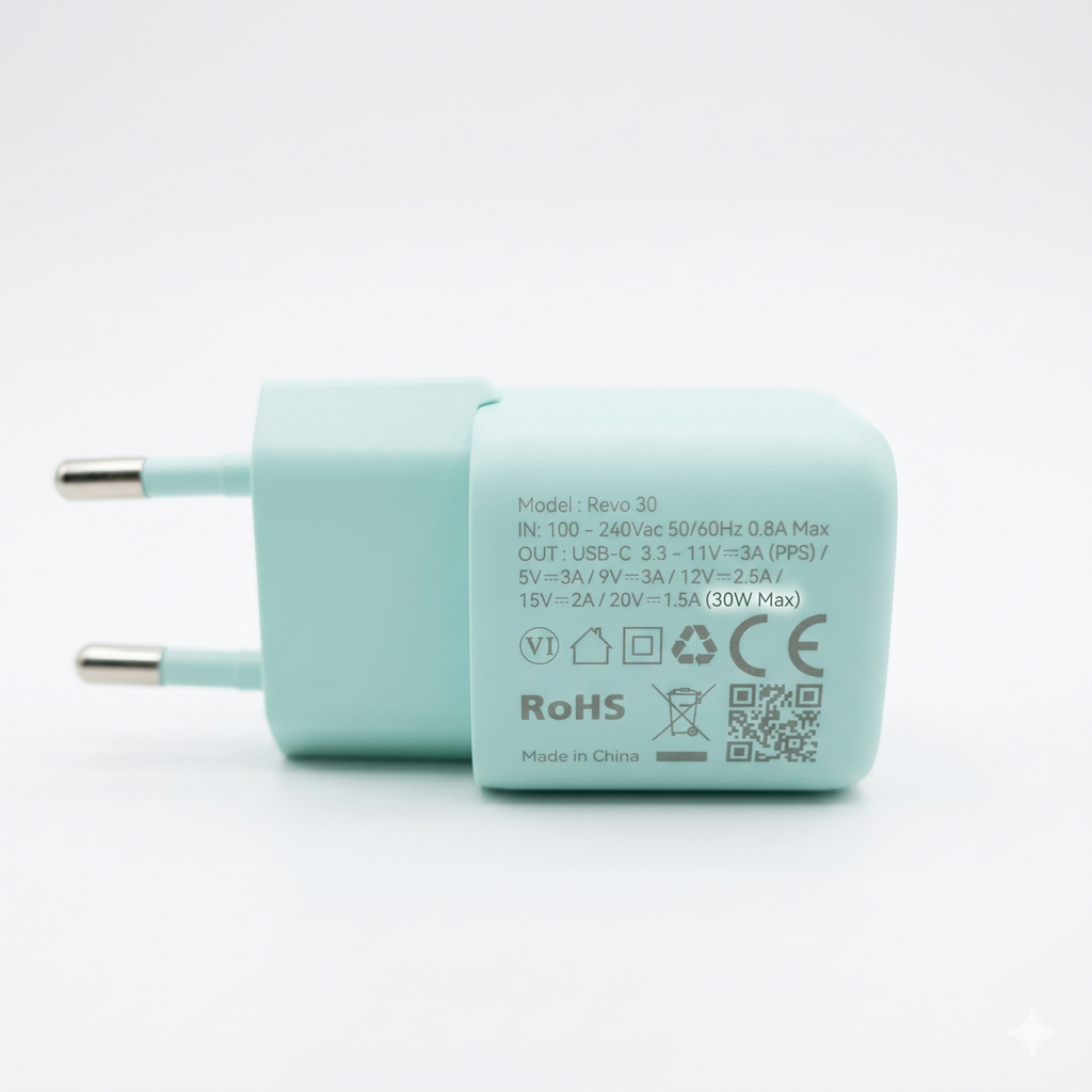 Củ sạc nhanh 30W (chân tròn) hãng VOLTME Revo 30 mini cổng nghệ GaN III PD nhỏ gọn 5 Củ sạc nhanh 30W (chân tròn) hãng VOLTME Revo 30 mini cổng nghệ GaN III PD nhỏ gọn