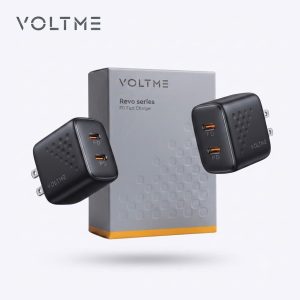 Combo 2 Củ sạc nhanh 20W 2 cổng C hãng VOLTME Revo 20 Duo Lite 20W - V1168