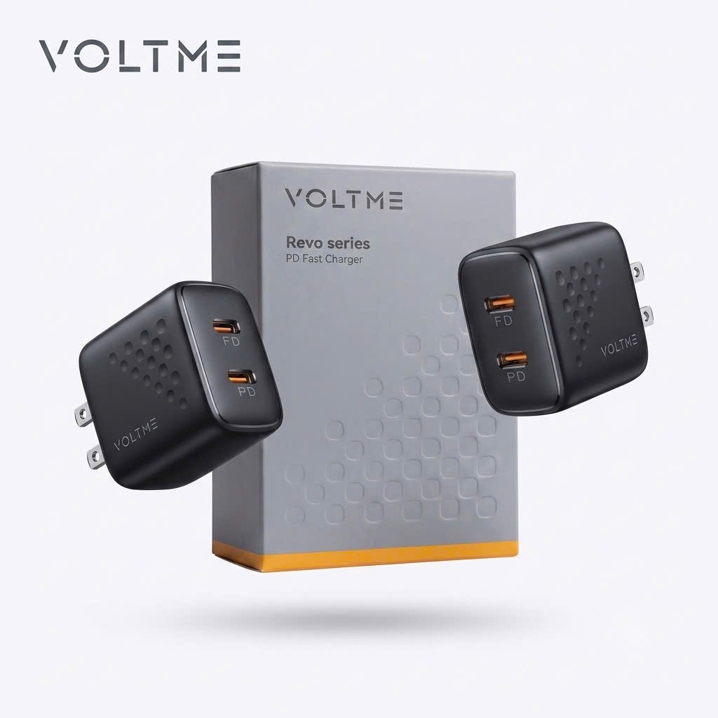 Combo 2 Củ sạc nhanh 20W 2 cổng C hãng VOLTME Revo 20 Duo Lite 20W - V1168 1 Combo 2 Củ sạc nhanh 20W 2 cổng C hãng VOLTME Revo 20 Duo Lite 20W - V1168