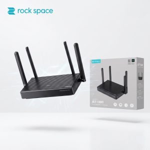 Modem / Router WiFi 6 Rock Space AX1800 Chính Hãng, 4 ăng ten, chuẩn WIFI6 tốc độ cao, phủ sóng rộng