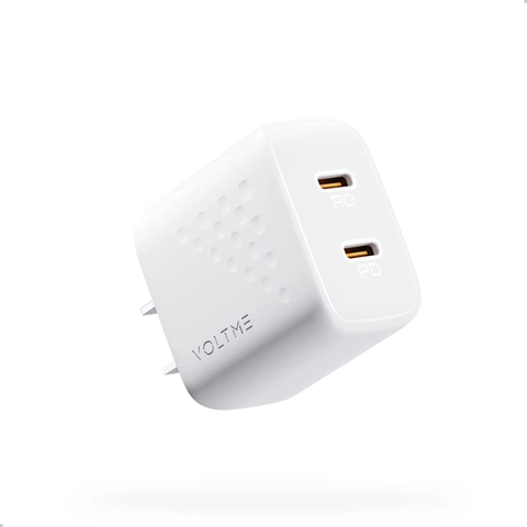 Củ Sạc Nhanh 35W Voltme Revo 35 Duo Lite | Sạc 2 Thiết Bị Cùng Lúc, 2 Cổng Type-C PD 4 Củ Sạc Nhanh 35W Voltme Revo 35 Duo Lite | Sạc 2 Thiết Bị Cùng Lúc, 2 Cổng Type-C PD