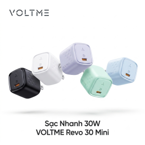 Củ Sạc Nhanh 30W VOLTME Revo 30 Mini, công nghên GaN III siêu nhỏ gọn