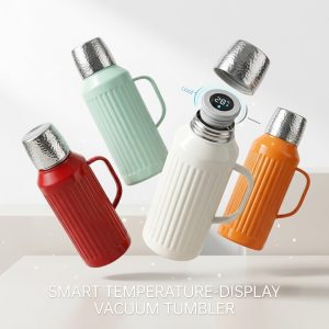 Phích Nước Giữ Nhiệt 1 Lít Có Màn Hình LED Cảm Ứng - Bình Ủ Trà, Cà Phê Inox 304