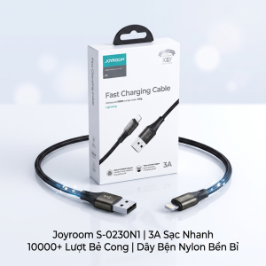 Dây cáp sạc iPhone ngắn 20cm chính hãng JOYROOM N1 SERIES (S-0230N1 - 0.2M)