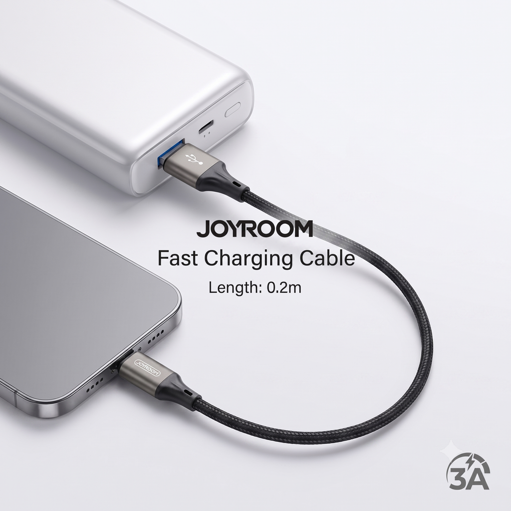 Dây cáp sạc iPhone ngắn 20cm chính hãng JOYROOM N1 SERIES (S-0230N1 - 0.2M) 3 Dây cáp sạc iPhone ngắn 20cm chính hãng JOYROOM N1 SERIES (S-0230N1 - 0.2M)