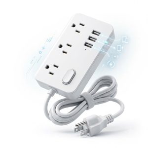 Ổ điện đa năng ECS-US005, 3 ổ 220V + 3 cổng USB-A ( không hộp)