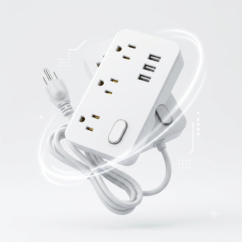 Ổ điện đa năng ECS-US005, 3 ổ 220V + 3 cổng USB-A ( không hộp) 3 Ổ điện đa năng ECS-US005, 3 ổ 220V + 3 cổng USB-A ( không hộp)