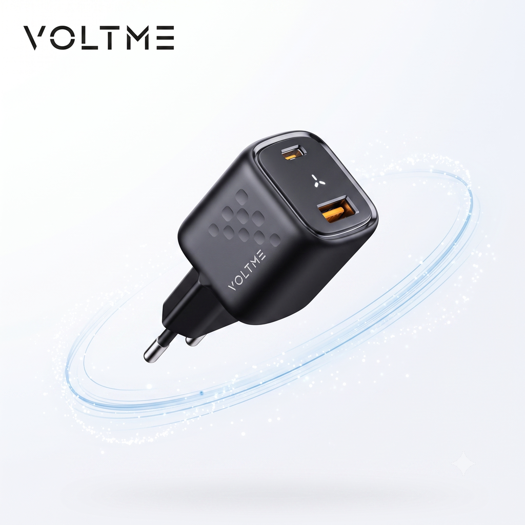 Củ sạc nhanh 30W VOLTME , 2 cổng (C+A) Revo 30 Duo (30W Dual-Port GaN Tech) (chân tròn) 2 Củ sạc nhanh 30W VOLTME , 2 cổng (C+A) Revo 30 Duo (30W Dual-Port GaN Tech) (chân tròn)