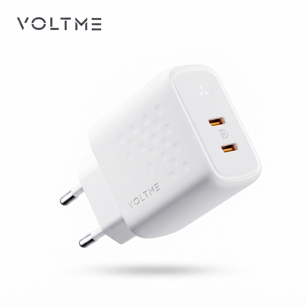 Củ sạc nhanh 2 cổng C+C (chân tròn) 35W VOLTME REVO 35 DUO GAN 3 Củ sạc nhanh 2 cổng C+C (chân tròn) 35W VOLTME REVO 35 DUO GAN
