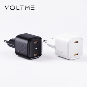 Củ sạc nhanh 30W VOLTME 2 cổng C+C (chân tròn) Revo 30 Duo (30W Dual-Port GaN Tech)