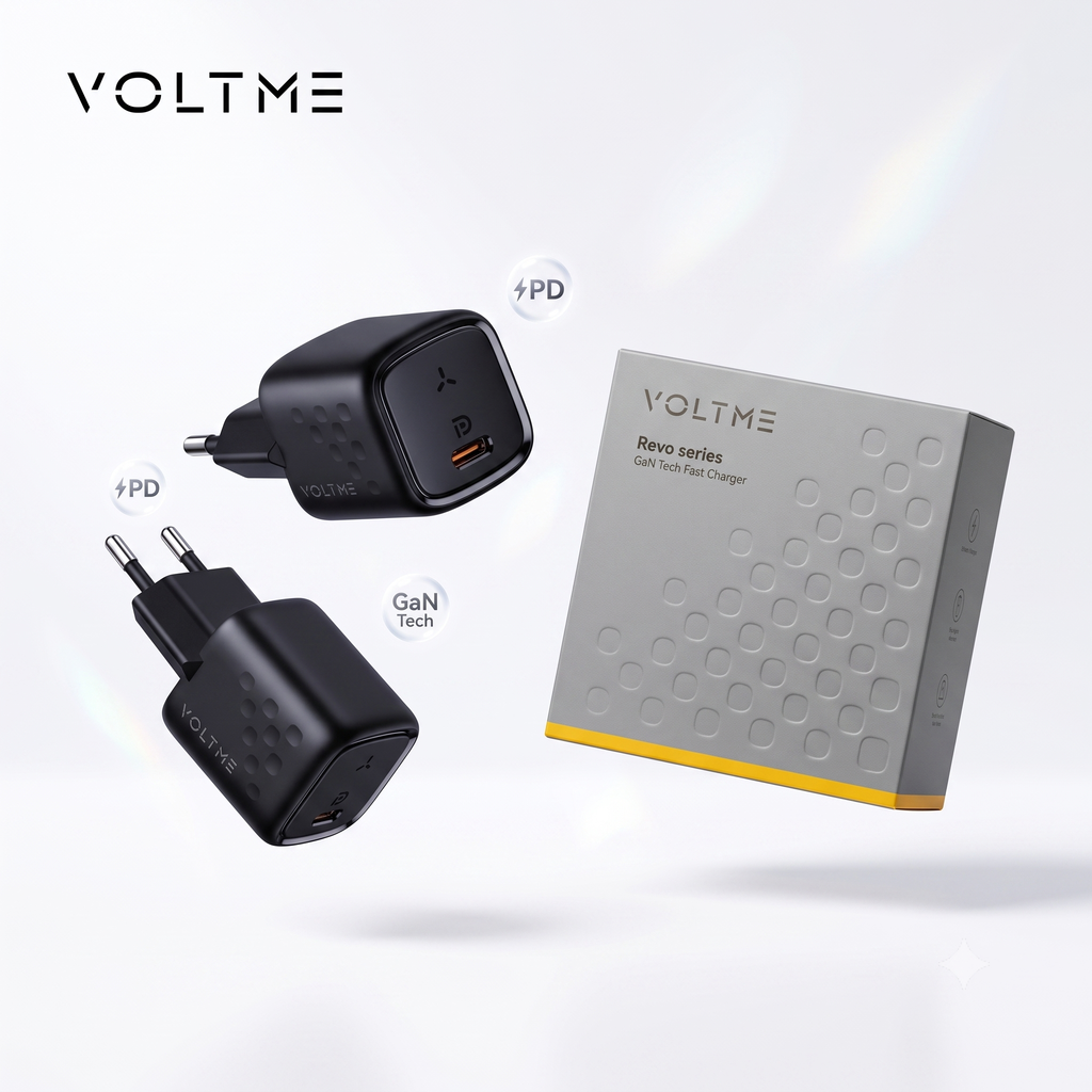 Combo 2 củ sạc nhanh 30W (chân tròn) VOLTME REVO 30 GAN CHARGER (30W) - V1186 1 Combo 2 củ sạc nhanh 30W (chân tròn) VOLTME REVO 30 GAN CHARGER (30W) - V1186
