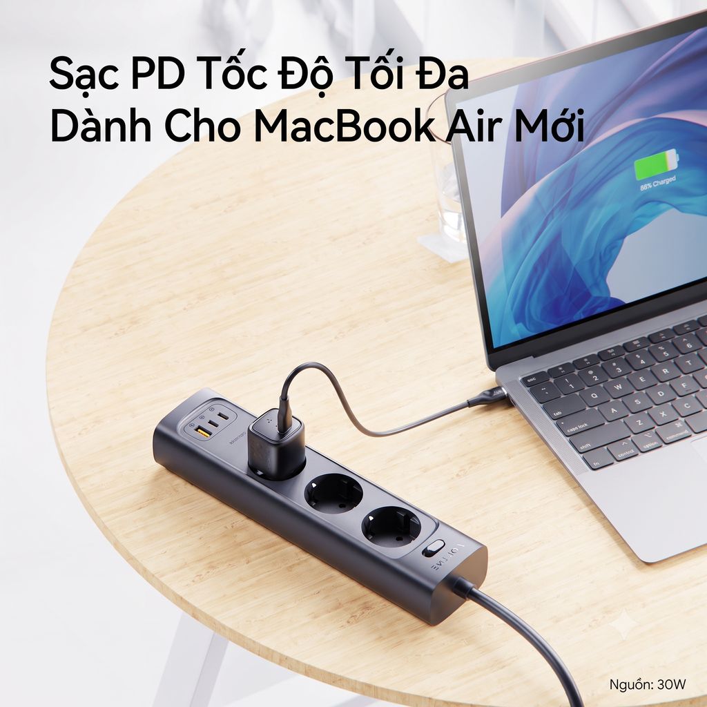 Combo 2 củ sạc nhanh 30W (chân tròn) VOLTME REVO 30 GAN CHARGER (30W) - V1186 5 Combo 2 củ sạc nhanh 30W (chân tròn) VOLTME REVO 30 GAN CHARGER (30W) - V1186