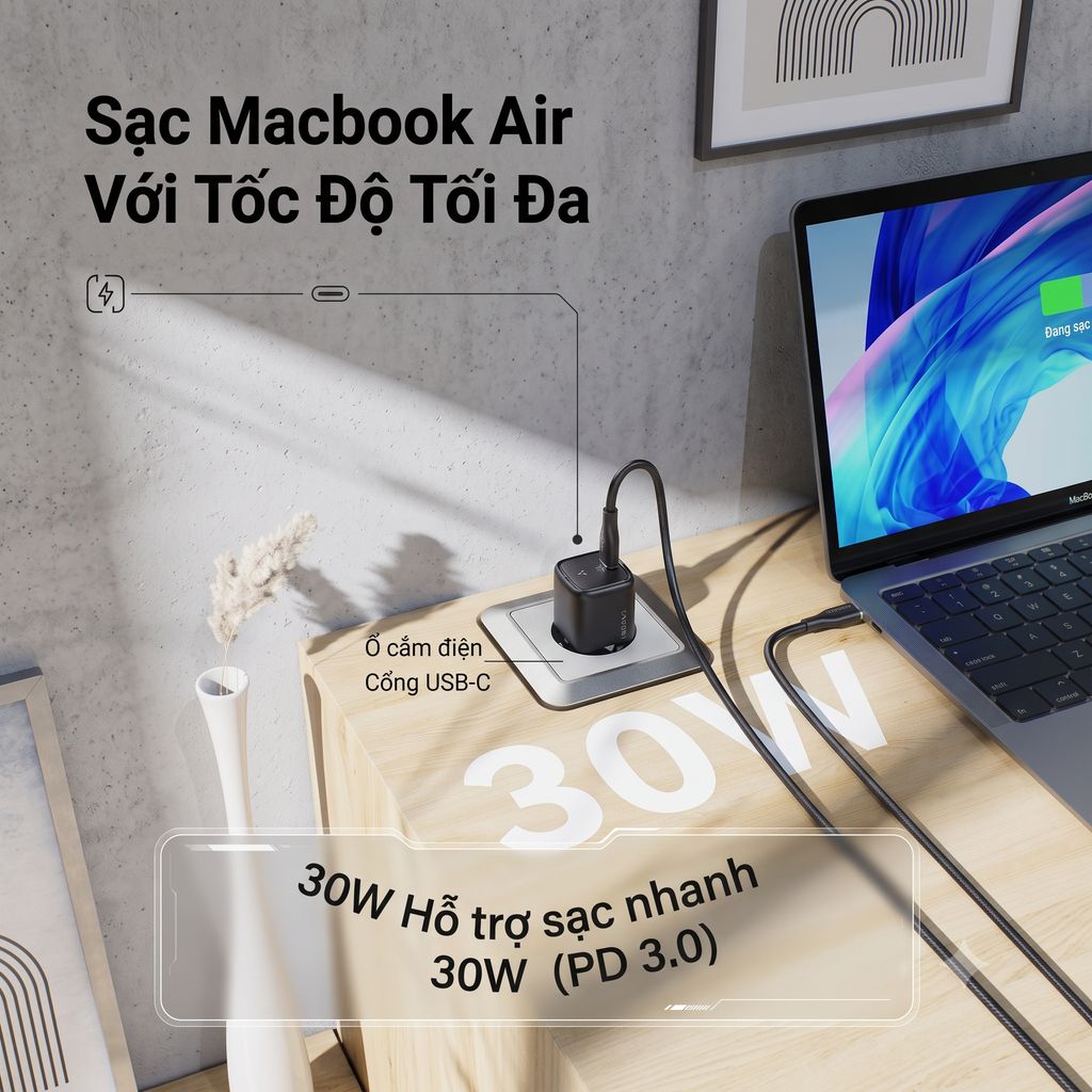 Combo 2 củ sạc nhanh 30W (chân tròn) VOLTME REVO 30 GAN CHARGER (30W) - V1186 6 Combo 2 củ sạc nhanh 30W (chân tròn) VOLTME REVO 30 GAN CHARGER (30W) - V1186