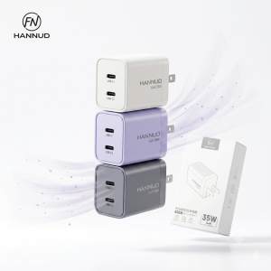 Củ sạc nhanh Hannuci GaN 35W (có PPS, PD ) Sạc nhanh cả iPhone & Samsung. - ko hộp