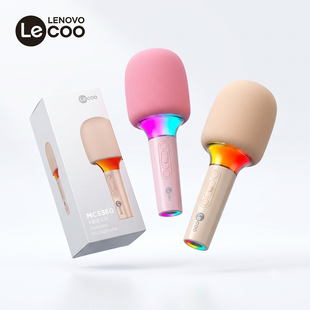 Micro karaoke Bluetooth LENOVO Lecoo MCS360 , có TWS 2 mic, đèn RGB, cổng AUX 1 Micro karaoke Bluetooth LENOVO Lecoo MCS360 , có TWS 2 mic, đèn RGB, cổng AUX