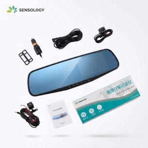Camera hành trình Gương chiếu hậu, có cam lùi hãng SENSOLOGY CC20D ( ko pin)
