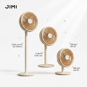 Quạt cây tích điện JIMI ( Xiaomi ) tăng giảm chiều cao , gió siêu mạnh, ko chổi than (HỘP XẤU)