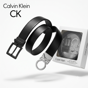 Bộ thắt lưng nam Calvin Klein (2 mặt + 1 dây da) CK