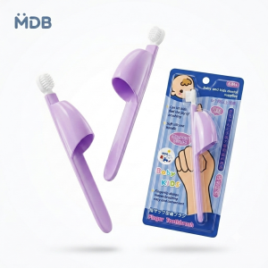 Bàn chải cho bé hãng MDB , dùng ngón tay ( Hàng Amazon ) Dùng cho trẻ 6 tháng tuổi trở lên