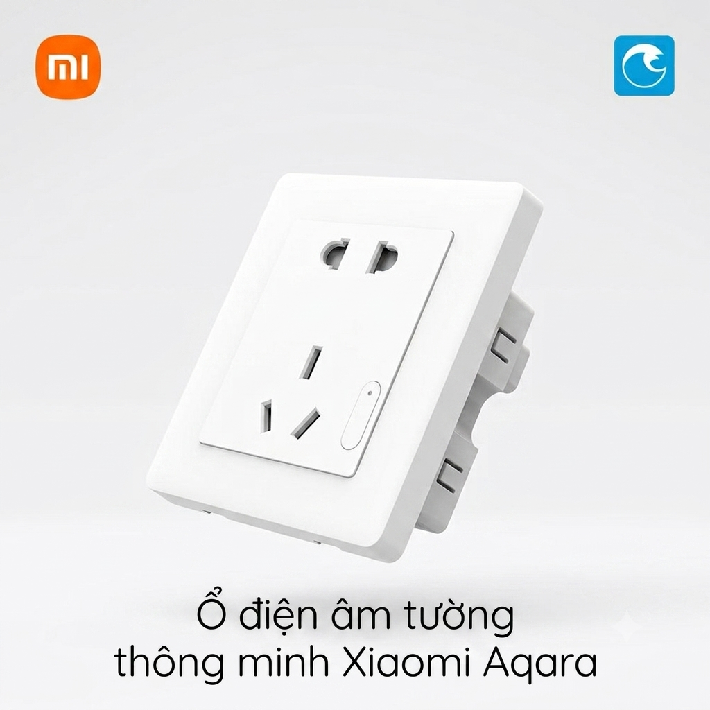 Ổ điện âm tường thông minh # Xiaomi Aqara smart wall socket - white QBCZ11LM 1 Ổ điện âm tường thông minh # Xiaomi Aqara smart wall socket - white QBCZ11LM