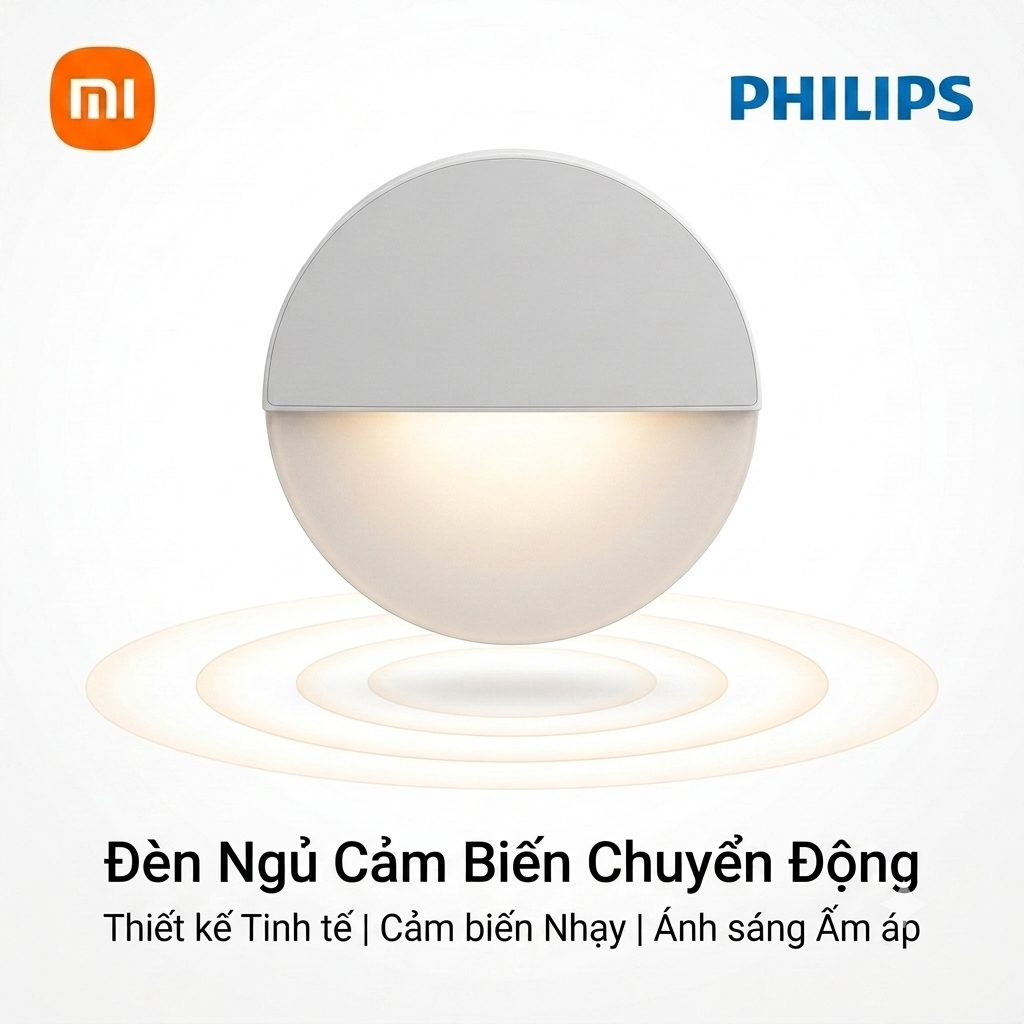 Đèn cảm biến thông minh XIAOMI Mijia Philips Bluetooth Night Light 1 Đèn cảm biến thông minh XIAOMI Mijia Philips Bluetooth Night Light