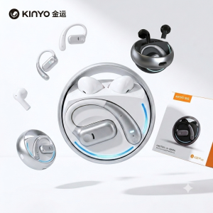Tai nghe KINYO A20 PLUS, gồm 2 cặp tai nghe, dock xoay, chơi Pickleball, chạy bộ