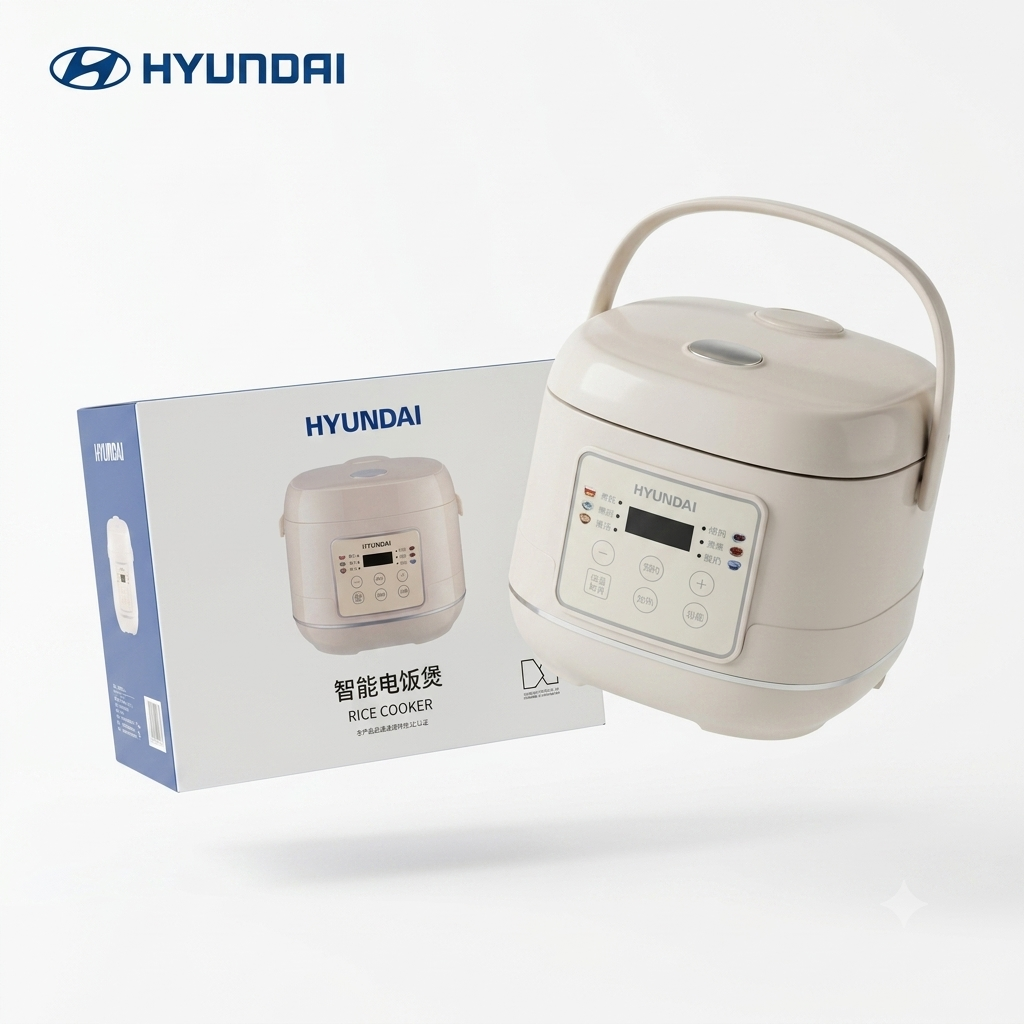 Nồi cơm điện đa năng 6 in 1 Hyundai 4L, có quai xách, nấu cơm ngon 1 Nồi cơm điện đa năng 6 in 1 Hyundai 4L, có quai xách, nấu cơm ngon